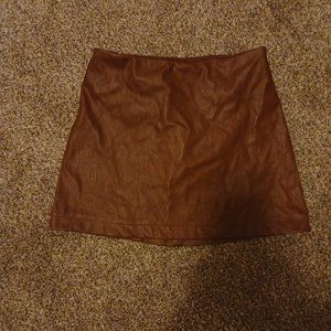 Leather Mini Skirt!